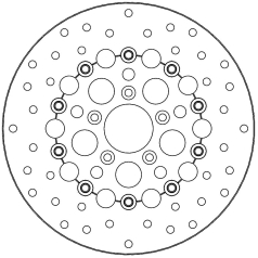 BRAKE ROTOR FLOATING KINGMAN ROUND NATURAL