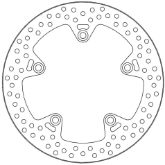 BRAKE ROTOR FIXED HALO ROUND REAR