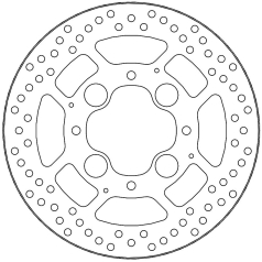 BRAKE ROTOR FIXED HALO ROUND REAR