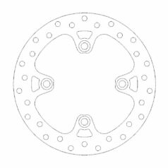BRAKE ROTOR FIXED HALO ROUND REAR