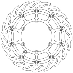 BRAKE ROTOR FLOATING FLAME