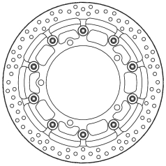 BRAKE ROTOR FLOATING HALO ROUND
