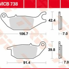 BRAKE PAD ALLROUND ORGANIC STANDARD