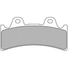 BRAKE PAD ORGANIC J-BRAKE 6-PISTON CALIPER