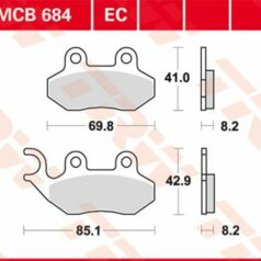 BRAKE PAD ORGANIC SCOOTER -125
