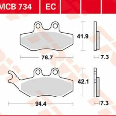 BRAKE PAD ORGANIC SCOOTER -125