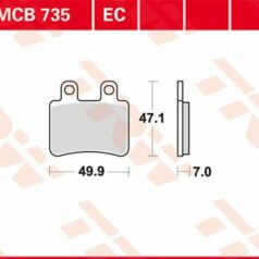 BRAKE PAD ORGANIC SCOOTER -125