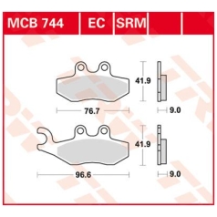 BRAKE PAD ORGANIC SCOOTER -125