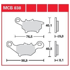 BRAKE PAD ALLROUND ORGANIC STANDARD
