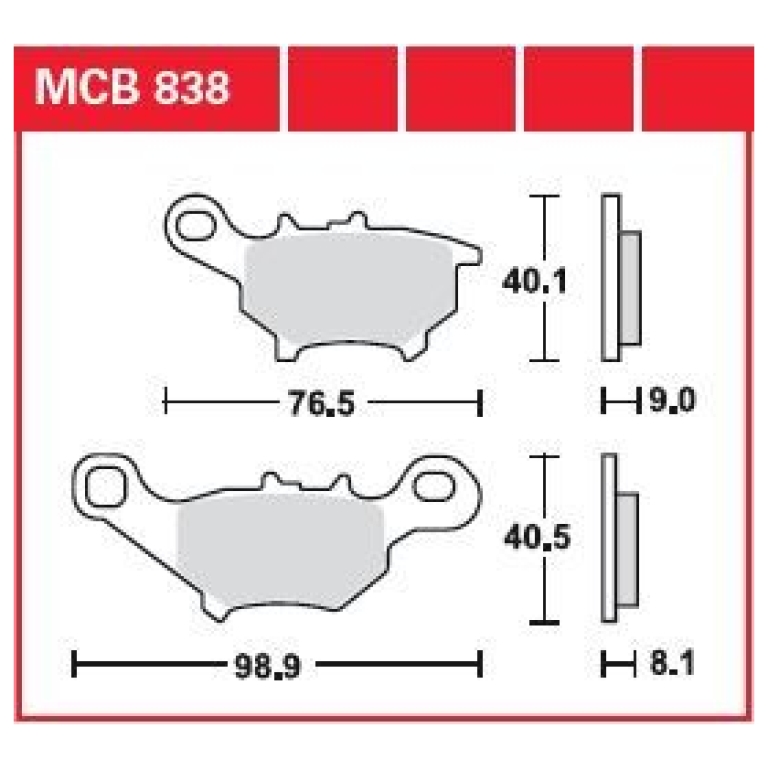 BRAKE PAD ALLROUND ORGANIC STANDARD