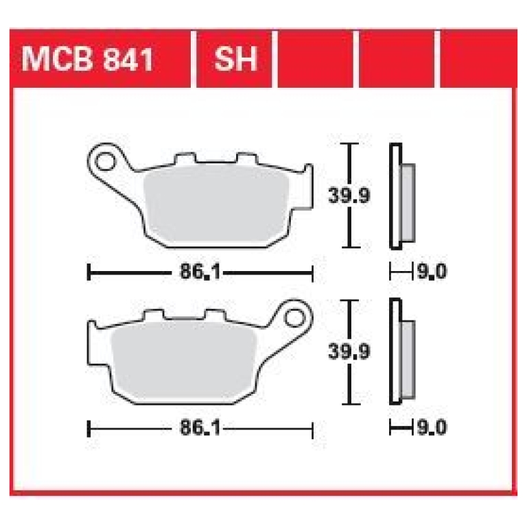 BRAKE PAD ALLROUND ORGANIC STANDARD