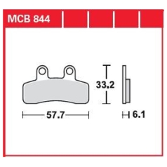 BRAKE PAD ALLROUND ORGANIC STANDARD
