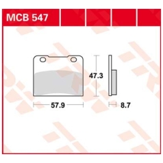BRAKE PAD ALLROUND ORGANIC STANDARD