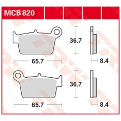 BRAKE PAD ALLROUND ORGANIC STANDARD