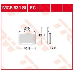 BRAKE PAD EC-ORGANIC