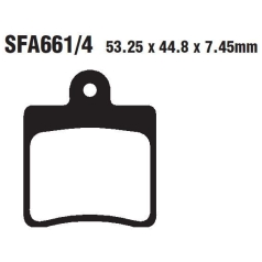 BRAKE PAD SFA SERIES ORGANIC