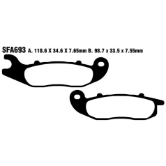 BRAKE PAD SFAC SERIES CARBON FIBER