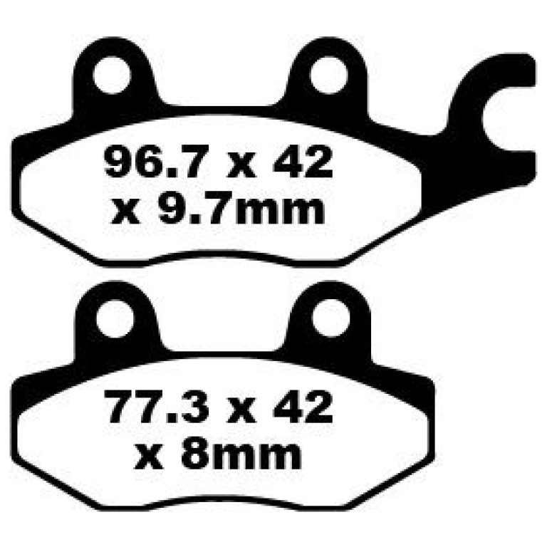 BRAKE PAD FA-R SERIES SINTERED METAL