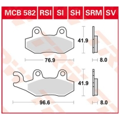 BRAKE PAD SV SINTER PERFORMANCE STREET