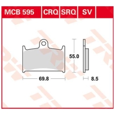 BRAKE PAD SV SINTER PERFORMANCE STREET