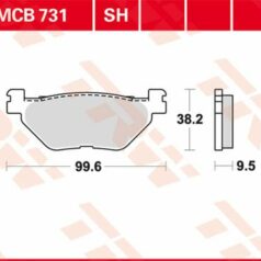 BRAKE PAD SH SINTER PERFORMANCE STREET & ROAD TRACKS