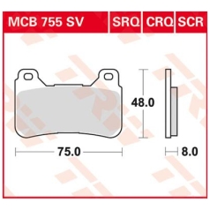 BRAKE PAD SV SINTER PERFORMANCE STREET