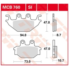 BRAKE PAD SI SINTER OFFROAD