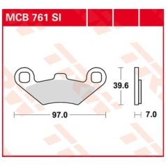 BRAKE PAD SI SINTER OFFROAD