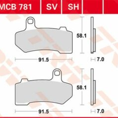 BRAKE PAD SV SINTER PERFORMANCE STREET