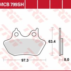 BRAKE PAD SH SINTER PERFORMANCE STREET & ROAD TRACKS