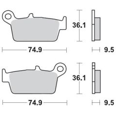 BRAKE PAD OFFROAD SINTER PRO RACING