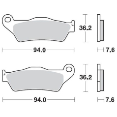BRAKE PAD OFFROAD SINTER PRO RACING