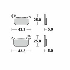 BRAKE PAD OFFROAD SINTER PRO RACING