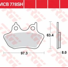 BRAKE PAD SH SINTER PERFORMANCE STREET & ROAD TRACKS