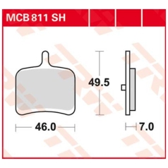BRAKE PAD SH SINTER PERFORMANCE STREET & ROAD TRACKS