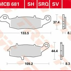 BRAKE PAD SH SINTER PERFORMANCE STREET & ROAD TRACKS
