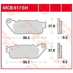 BRAKE PAD SH SINTER PERFORMANCE STREET & ROAD TRACKS