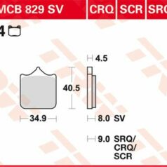 BRAKE PAD SV SINTER PERFORMANCE STREET