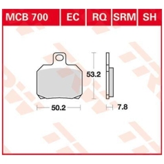 BRAKE PAD SH SINTER PERFORMANCE STREET & ROAD TRACKS