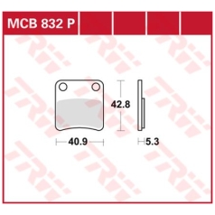 BRAKE PAD P ORGANIC PARKING BRAKE