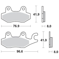 BRAKE PAD ATV SINTER PRO RACING