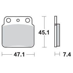 BRAKE PAD ATV SINTER PRO RACING
