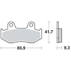 BRAKE PAD ATV SINTER PRO RACING