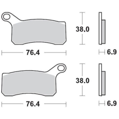 BRAKE PAD ATV SINTER PRO RACING