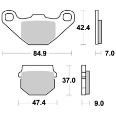 BRAKE PAD OFFROAD NITRO