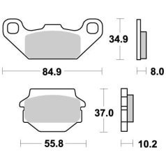 BRAKE PAD ATV NITRO
