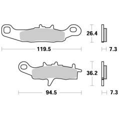 BRAKE PAD OFFROAD NITRO
