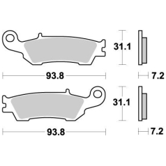 BRAKE PAD OFFROAD NITRO