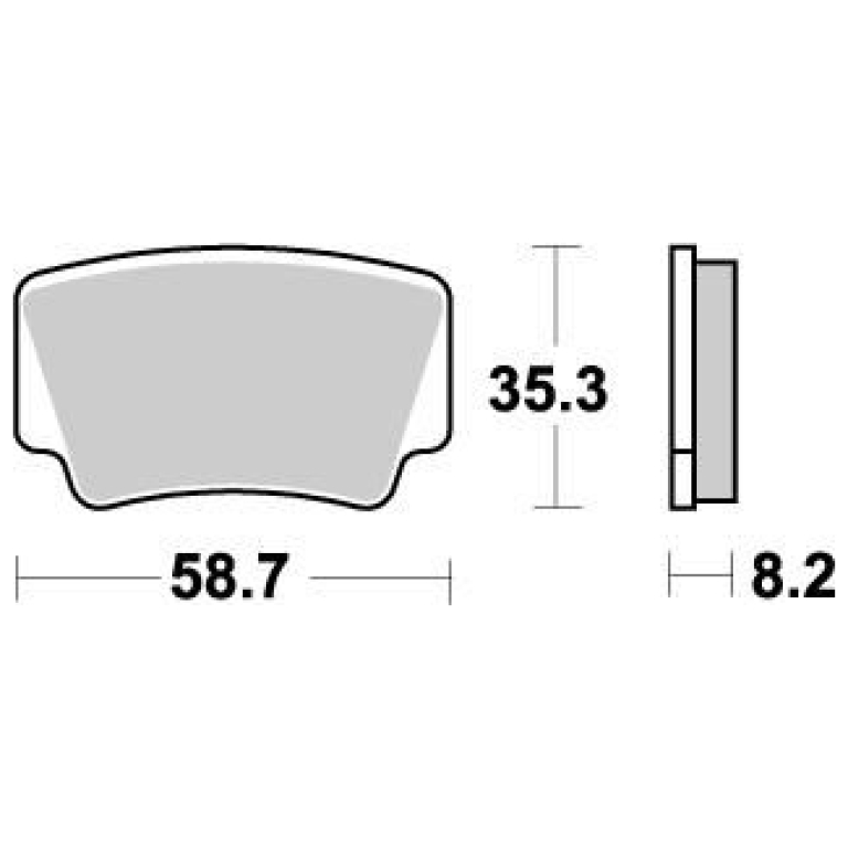 BRAKE PAD ATV NITRO