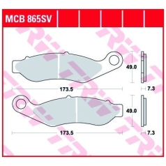 BRAKE PAD SV SINTER PERFORMANCE STREET